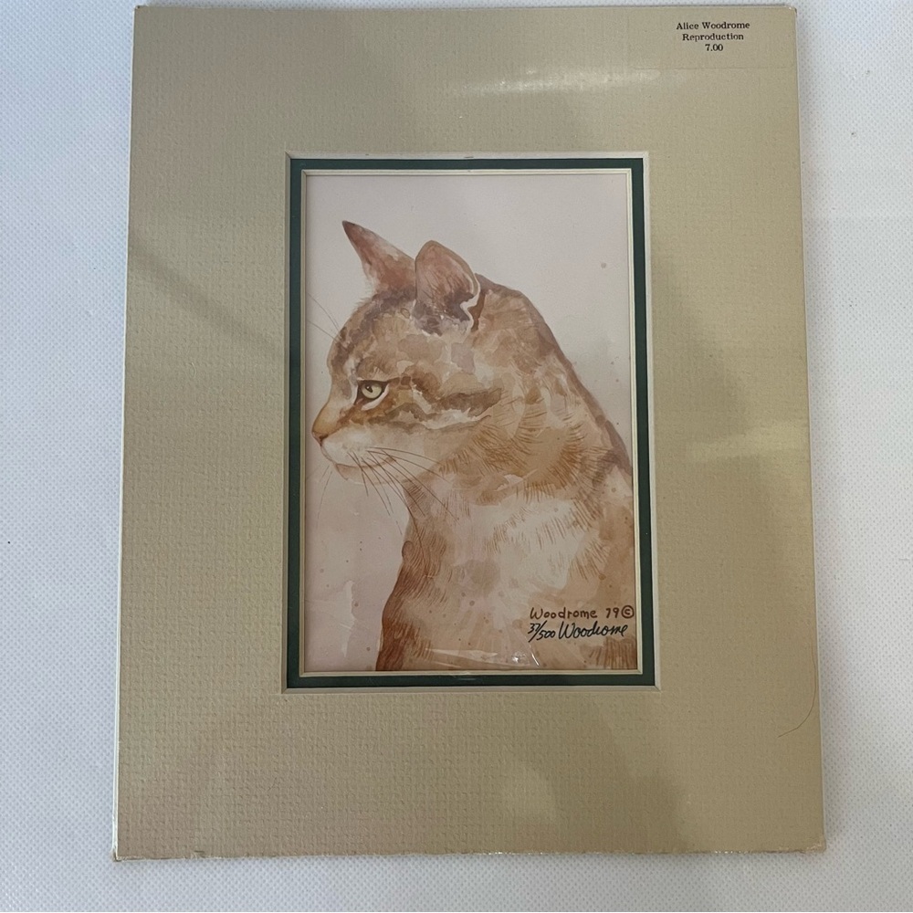 Vintage Cat Art Alice Woodrome